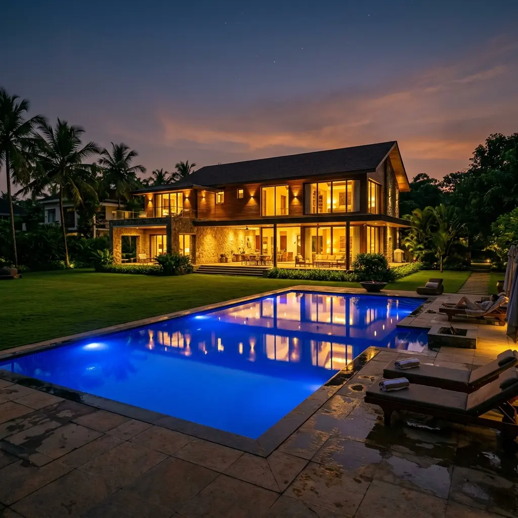 Luxury farmhouse with private pool in Noida for birthday parties and events